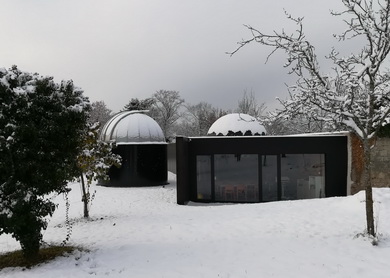 Observatoire de Vevey en hiver
